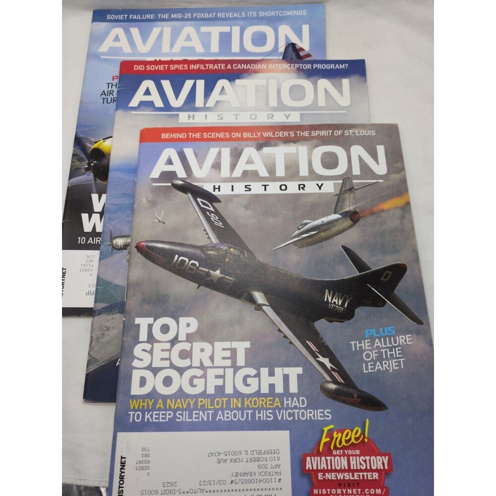(3) Aviation History Magazines